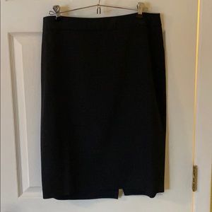 Navy Dot pencil skirt